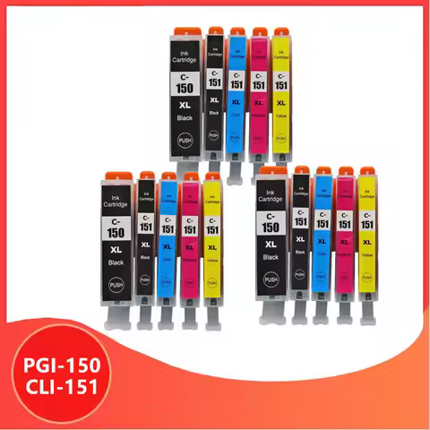 15PCS PGI150 CLI151 Compatible ink cartridge PGI 150 CLI 151 for canon PIXMA MG7510 IP7210 iP8710 MX