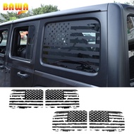 BAWA Car Stickers for Jeep Wrangler JL 4 Door Rear Window Decoration Sticker Interior Accessories fo