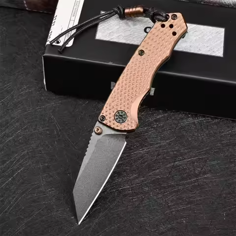 BM 290BK Mini Folding Knife 2.36'' M4 Steel Blade Aviation Aluminum Handle Outdoor Camping Tactical 