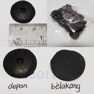 Ring Karet Bulat Alas Skrup Paku Asbes Seng Karet 20 mm Hitam untuk Seal Paku Skrup Baut Pasang Atap