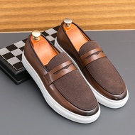 Men Loafers Leather Shoes Fashion Men Boat Shoe