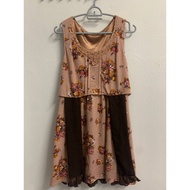 Preloved Japanese brand dress Axes Femme Floral Dress