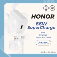 Honor Original 66W SuperCharge Fast Charger with 6A USB Type-C Cable 100cm Honor 66W Charger