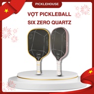 Six Zero Quartz Pickleball Racket - Genuine, T700 Carbon Surface, Foam Core, Superior Control.