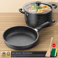 Non stick frying pan original japan set sale Kitchen utensils cooking set Frying pan non stick with 