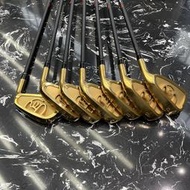 高爾夫球桿 高爾夫球木桿高爾夫球桿松本男士金色限量版鐵桿組KBS/鋼桿身全套7支4-P正品