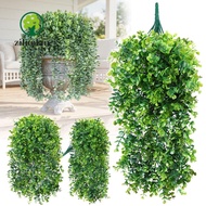 ZILUOLAN Decorative Hanging Plant, Vibrant Color Leaves Removable Eucalyptus Artificial Plants Vines
