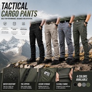 IX7/IX9 Tactical Cargo Pants for Men Waterproof Pants Outdoor Work Pants Elastic Combat  seluar takt