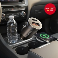 Essager 45W Dual PD QC3.0 Type-C Car Charger, Fast Charging for iPhone 16 15 14 Samsung Xiaomi Huawe