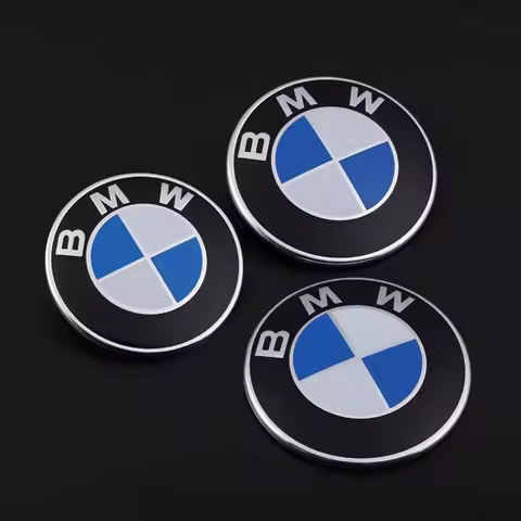 45/56/68/74/82mm Auto Car Styling Emblem Badge Front Rear Trunk Logo Sticker For All BMW E46 E39 E38