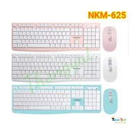 NUBWO  Keyboard+mouse combo set  NKM-625 VIRGO Wireless Keyboard and Mouse Comboอังกฤษ/ไทย