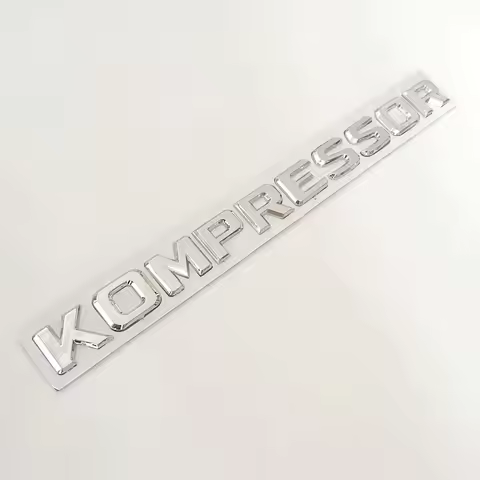 3D ABS Chrome Kompressor Letters Logo Badge Emblem Rear Boot Sticker For Mercedes CLK SLK SL CLS ML 