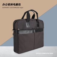 Jinrimei 666 File Bag Canvas Handbag Printed LOGO Waterproof Thickened Zipper Computer Bag Informati