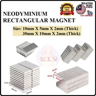 [1 PCS] Neodymium Rectangular Block Super Magnet 30x10x2mm / 10x5x2mm *TINY SIZE*