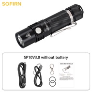 [KONKDO] Sofirn SP10 V3.0 Mini LED Flashlight 14500 AA Pocket Light Torch LH351D 90 High CRI 5000K 1