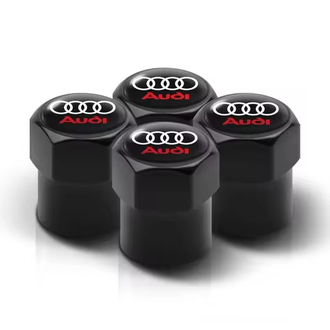 4PCS/set Car Tire Valve Metal Aluminum Alloy Valve Cap For Audi A1 A3 A4 A5 A6 A7 Q3 Q5 Q7 TT S line
