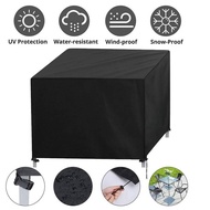420D furniture cover outdoor waterproof black/silvery Oxford cloth furniture dust cover with four-co