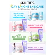 【3pcs Day&Night Skincare Set】SKINTIFIC Brightening  Anti dark spot, Moisturizing ,Hydrating, | Moist