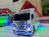 MINIATUR TRUK OLENG KAYU FULL LAMPU +BELOK ( TAWAKAL 5 )