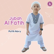 Turkish Children 's Koko Suit (size 0-3 Years Old) White Navy | setelan koko anak turki (SIZE 0-3 TA