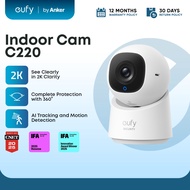 [TOP PICK] eufy Security Indoor Cam C220, 2K Resolution Security Camera with 360 Horizontal View