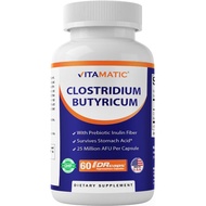 Vitamin Clostridium Butyl 25 million-Intestinal Health-60 Capsules DR Capsules (Delay Release) -Made