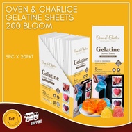 [Ready Stock] Gelatine Sheet Gelatine Leaves Gelatine Powder Serbuk Gelatin 5 keping 20 paket Halal