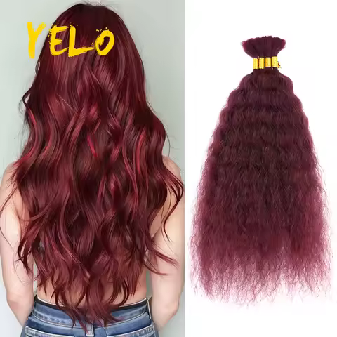 Super Bulk Human Hair For Braiding Bundles No Weft Wholesale Double Drawn Curly Bulk Human Hair For 