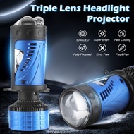 Projector Lens H4 9003 LED Headlight Bulbs Hi Lo Beam Fog Light