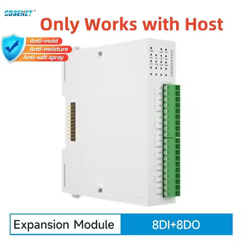 8DI+8DO Expansion Remote IO Module RS485 Ethernet CDSENET GAXAX8080 Analog Switch Acquisition Modbus
