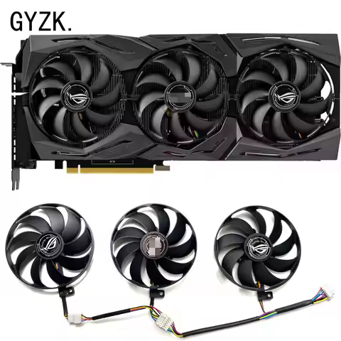 New For ASUS Radeon RX5600XT 5700 5700XT ROG STRIX OC Graphics Card Replacement Fan T129215SU