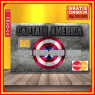 Atm Card Sticker Captain America Sticker atm Card Flazz bca E toll Sticker