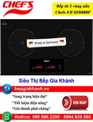 [HCM]Bếp từ 2 vùng nấu Chefs EH DIH888P nhập khẩu Đức bếp từ bếp điện từ bếp từ đôi bếp điện từ đôi 