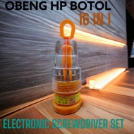 OBENG HP/KACAMATA SET 16 IN 1 BOTOL MURAH S2006B