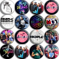 Coldplay Badge Button Size 44 mm