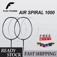 【Ready Stock】Flex Power Air Spiral 1000 84Gram 36LBS Racket Badminton Racket (100% Original)