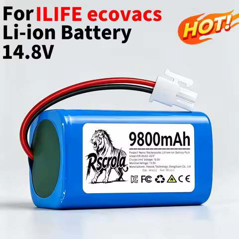 14.8V 7800/9800mAh Replacement Lithium Battery For ILIFE ecovacs A4 A4s A6 A9 V7 V7s Pro Chuwi Robot