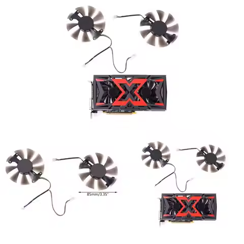 2x 85mm PLD10015B12H 0.55A RX580 RX590 for POWERCOLOR DATALAND Radeon RX 580 590 Graphics Card Cooli