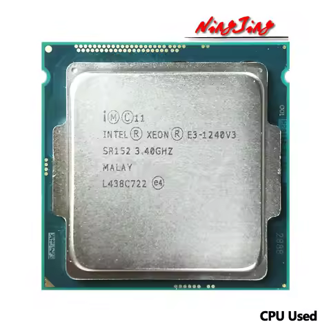Intel Used Xeon E3-1240 v3 E3 1240v3 E3 1240 v3 3.4 GHz 8M 80W LGA 1150