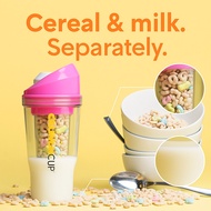 Portable Oatmeal Cup/Crunch Cup On-the-Go Portable Milk Cereal Tumbler/Breakfast Yogurt Cereal Food 