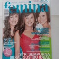 Majalah Femina Oktober 2005 cover model Nola,Widi, Cynthia