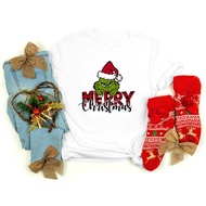 2026 Fashion 2026 Short Sleeve 2024 New Style wish Foreign Trade Santa Greench Green Hair Monster Me