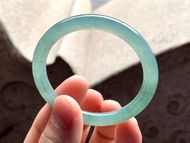冰種 天然翡翠 緬甸 A玉 玉鐲 • 冰種老藍水翡翠圓鐲