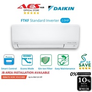 CAN INSTALL 4 STARS Daikin Air Conditioner Inverter Aircond Inverter 2HP Aircon 2.0HP 冷气机 FTKF Series FTKF50C