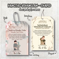 Lovanes - Shaped Pregnancy Hangtag / 4 Months / 7 Months Hangtag