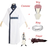 Jujutsu Kaisen Ryomen Sukuna Cosplay Costume อนิเมะ ชุดกิโมโนสีขาว ชุดนักเรียน พิเศษสำหรับผู้ชาย คอส
