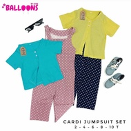 Cardigan Jumpsuit Set 2-8 Years Children's Suit/ 2-8 Years