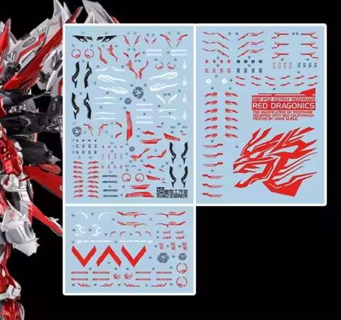 TOZ Decals for 1/100 MBF-P02 Astray Redframe Red Dragonics Water Sticker Hobby DIY