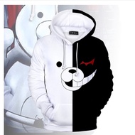 Anime Danganronpa Monokuma Cosplay Hoodie Sweatshirt Casual Pullover 3D Print Hoodies Hooded Full