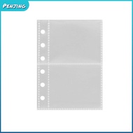 PENJIPH Photocard Binder Sheets, Transparent A7 Multiple Pockets Sleeve, PP Acid Free Kpop Photocard